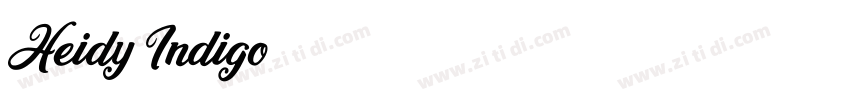 Heidy Indigo字体字体转换